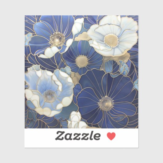 Sticker Papillons bleus Vintages inspirés (Feuille)