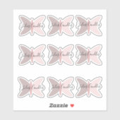 Sticker Papillons Boho Pink Earthtons Business (Feuille)