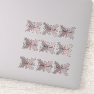 Sticker Papillons Boho Pink Earthtons Business