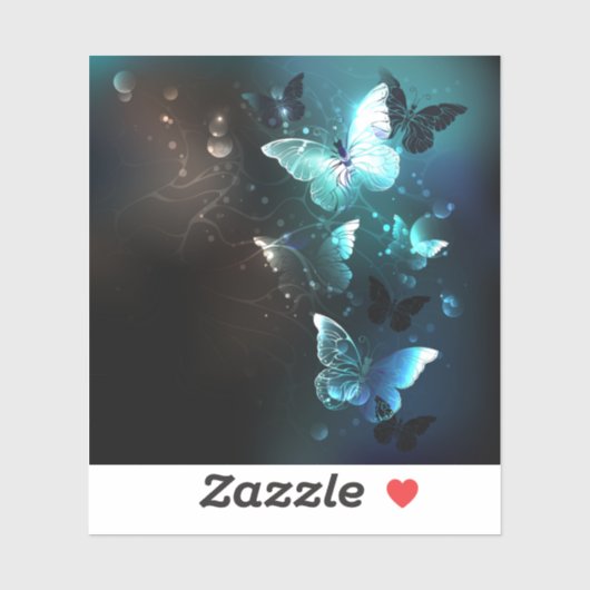 Sticker Papillons de nuit à la menthe (Feuille)