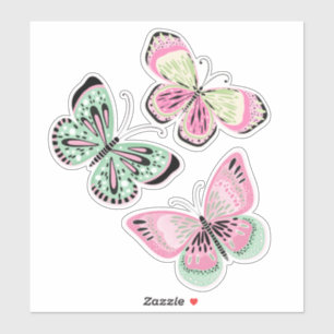Sticker Papillons doux d'été