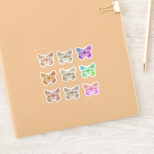 Sticker Papillons mignons (Carnet)