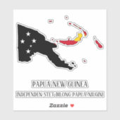 Sticker Papouasie-Nouvelle-Guinée (Feuille)