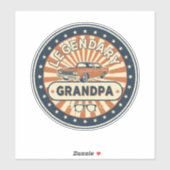Sticker papy légendaire (Feuille)