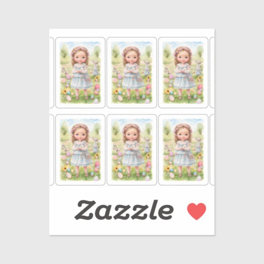 Sticker Pâques (Feuille)