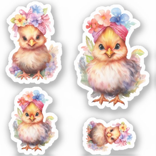 Sticker Pâques de poulet (Recto)