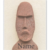 Sticker Pâques Île Moai Head Thunder Cove (Devant)