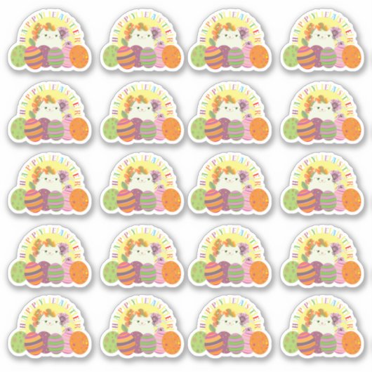 Sticker Pâques mignon (Devant)