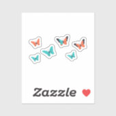 Sticker Paquet de papillons (Feuille)