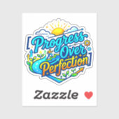 Sticker Par Enseignant Motivationnel | Progrès Plutôt que (Feuille)