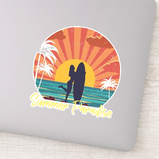 Sticker Paradis d'été (Détail)