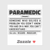 Sticker Parameic Noun Citation d'Humour de l'employé param (Feuille)