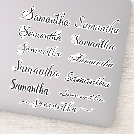 Sticker Paramètre ordinateur portable de script manuscrit (Détail)