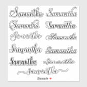 Sticker Paramètre ordinateur portable de script manuscrit  (Feuille)