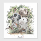Sticker Paramètres anglais (Feuille)