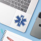 Sticker Paramètres EMS EMT Premiers répondeurs (Ordinateur portable avec iPhone)