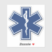 Sticker Paramètres EMS EMT Premiers répondeurs (Feuille)