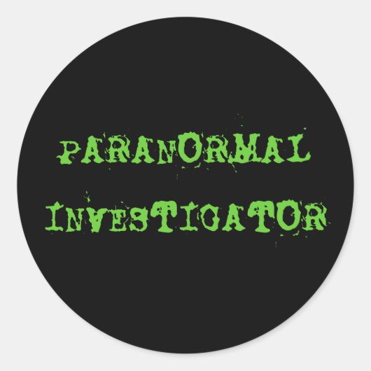 STICKER PARANORMALINVESTIGATOR (Devant)