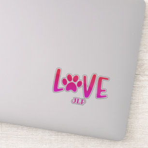 Sticker Paraphe Love Paw