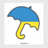 Sticker Parapluie de l'Ukraine (Feuille)