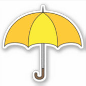 Sticker Parapluie jaune (Devant)