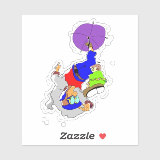 Sticker Parapluie Pinkerton (Feuille)