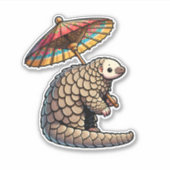 Sticker Parasol Pangolin (Devant)