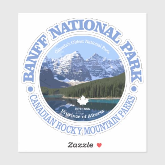 Sticker Parc Banff (Feuille)