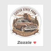 Sticker parc d'état client dakota du sud (Feuille)