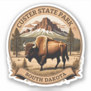 Sticker parc d'état de Custer, Dakota du Sud