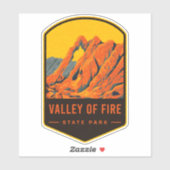 Sticker Parc D'État De La Vallée Du Feu (Feuille)