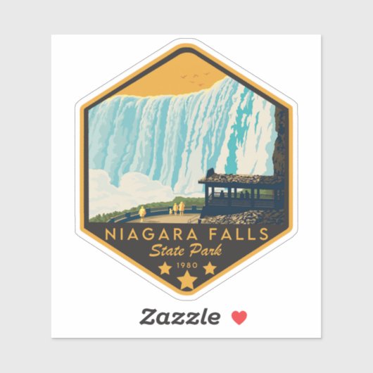 Sticker Parc d'état de Niagara Falls (Feuille)