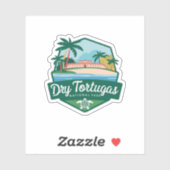 Sticker Parc national américain de Dry Tortugas (Feuille)