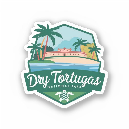 Sticker Parc national américain de Dry Tortugas (Devant)