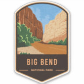 Sticker Parc national Big Bend (Devant)