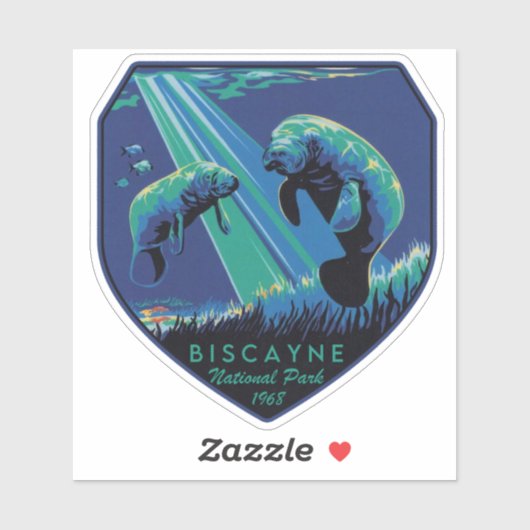 Sticker Parc national de Biscayne (Feuille)