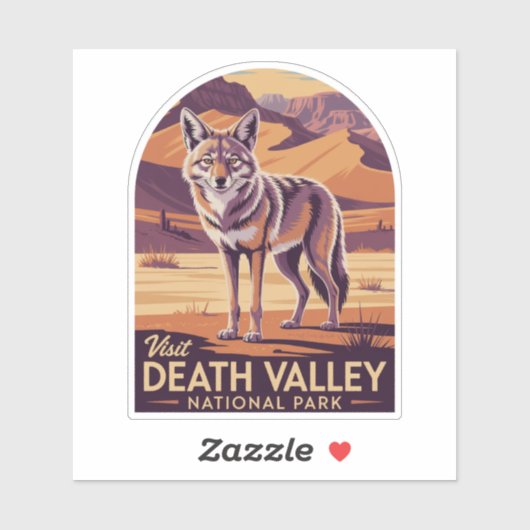 Sticker Parc national de Death Valley (Feuille)