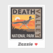 Sticker Parc national de Death Valley | Roadrunner (Feuille)