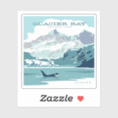 Sticker Parc national de Glacier Bay | Orca (Feuille)