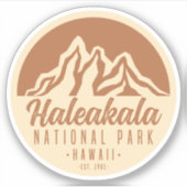 Sticker Parc national de Haleakala Hawaii (Devant)