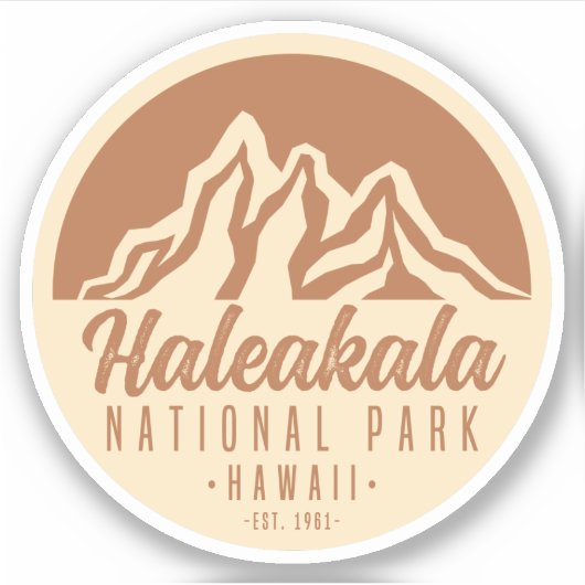 Sticker Parc national de Haleakala Hawaii (Devant)
