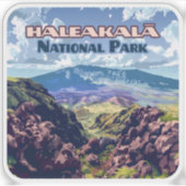 Sticker Parc national de Haleakala Maui Volcano Hawaii (Devant)