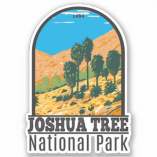 Sticker Parc national de Joshua Tree Fortyneuf Palms Oasis