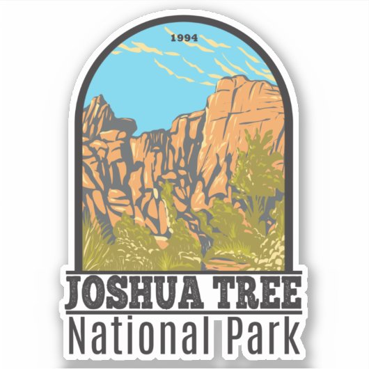 Sticker Parc national de Joshua Tree Le Grand Burrito (Devant)