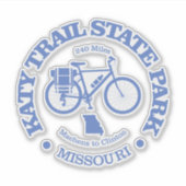 Sticker Parc national de Katy Trail (cyclisme) (Devant)