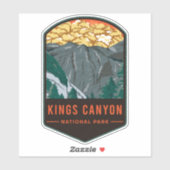 Sticker Parc national de Kings Canyon (Feuille)