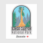 Sticker Parc national de Kings Canyon General Grant Tree (Feuille)