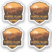 Sticker Parc national de Komodo Island (Recto)