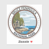 Sticker Parc national de la Péninsule-Bruce Canada (Feuille)