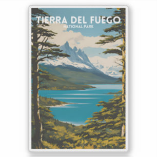 Sticker Parc national de la Terre de Feu Vintage